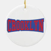 CROOKLYN, NYC KERAMISCH ORNAMENT (Achterkant)