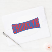 CROOKLYN, NYC OVALE STICKER (Envelop)