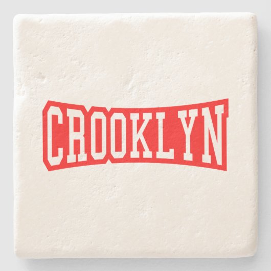 CROOKLYN, NYC STENEN ONDERZETTER (Voorkant)