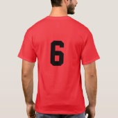 CROOKLYN T-SHIRT (RED/BLACK) (Achterkant)
