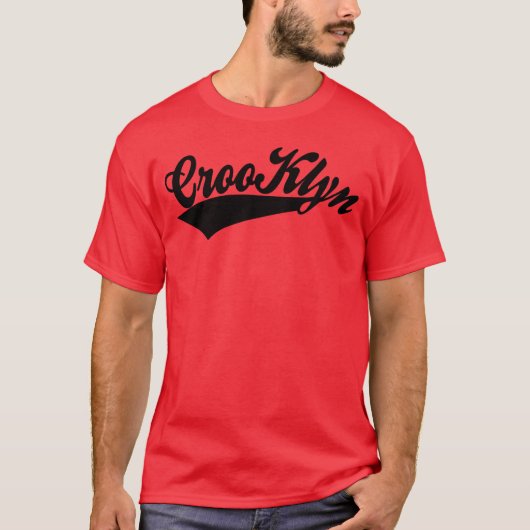 CROOKLYN T-SHIRT (RED/BLACK) (Voorkant)