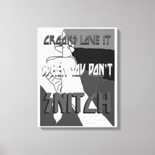 Crooks Love it Wrapped Canvas Afdruk