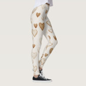 Croom Cocoa Bruine Harten Leggings (Rechts)