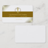 Crop Circle Art - Gold Woman Reiki Logo Visitekaartje (Voorkant / Achterkant)
