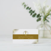 Crop Circle Art - Gold Woman Reiki Logo Visitekaartje (Staand voorkant)