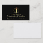 Crop Circle Art - Ruby Gold Logo Visitekaartje (Voorkant / Achterkant)