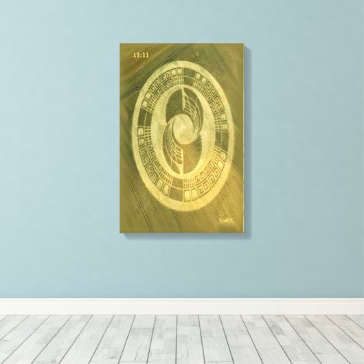 CROP CIRCLE CANVAS DMT SPIRITUEEL GRAFFITI (Insitu (Houten vloer))