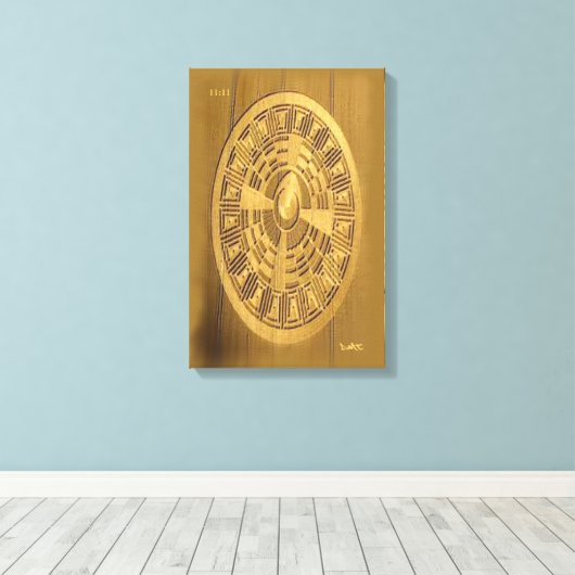 CROP CIRCLE CANVAS DMT SPIRITUEEL GRAFFITI (Insitu (Houten vloer))