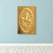 CROP CIRCLE CANVAS DMT SPIRITUEEL GRAFFITI (Insitu (Houten vloer))