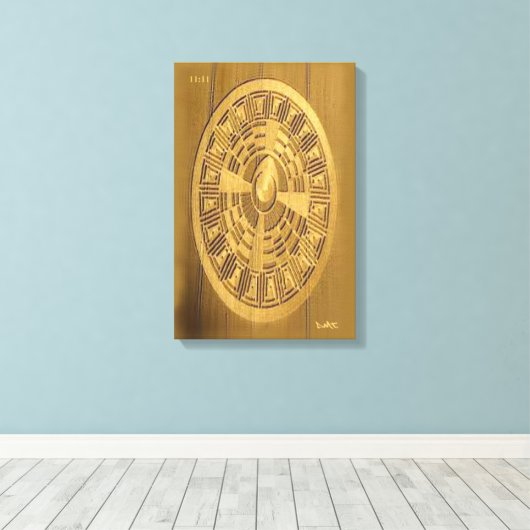 CROP CIRCLE CANVAS DMT SPIRITUEEL GRAFFITI (Insitu (Houten vloer))