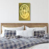 CROP CIRCLE CANVAS DMT SPIRITUEEL GRAFFITI AFDRUK (Insitu (Slaapkamer))