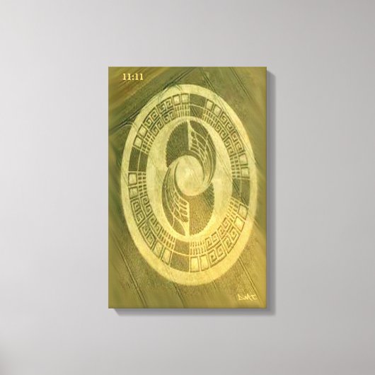 CROP CIRCLE CANVAS DMT SPIRITUEEL GRAFFITI AFDRUK (Voorkant)