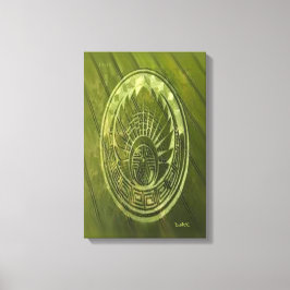 CROP CIRCLE CANVAS DMT SPIRITUEEL GRAFFITI AFDRUK