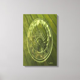 CROP CIRCLE CANVAS DMT SPIRITUEEL GRAFFITI AFDRUK