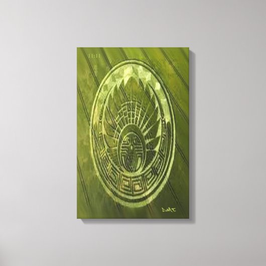 CROP CIRCLE CANVAS DMT SPIRITUEEL GRAFFITI AFDRUK (Voorkant)