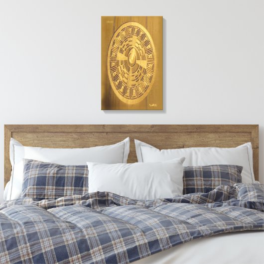 CROP CIRCLE CANVAS DMT SPIRITUEEL GRAFFITI AFDRUK (Insitu (Slaapkamer))