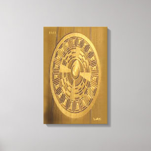 CROP CIRCLE CANVAS DMT SPIRITUEEL GRAFFITI AFDRUK