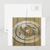 Crop Circle Crescent Moons Wiltshire Briefkaart (Voorkant / Achterkant)