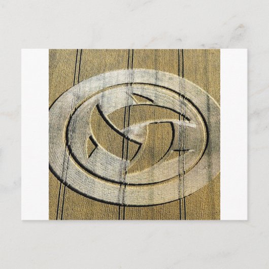 Crop Circle Crescent Moons Wiltshire Briefkaart (Voorkant)