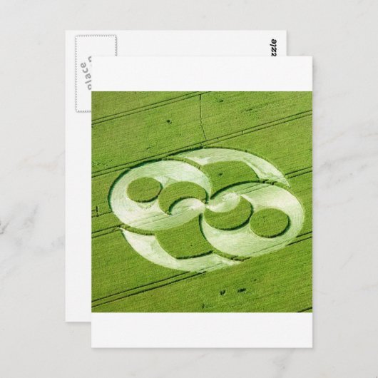 Crop Circle Julia Set Liddington Castle 1996 Briefkaart (Voorkant / Achterkant)