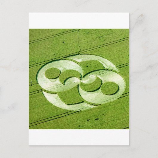 Crop Circle Julia Set Liddington Castle 1996 Briefkaart (Voorkant)