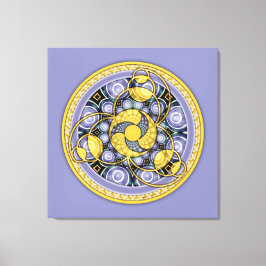 Crop Circle Mandala 5, Ingewikkeld Canvas