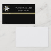 Crop Circle - Silver & Gold Reiki Triangles Logo Visitekaartje (Voorkant / Achterkant)