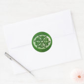 Crop Circle Spinning Star Wiltshire Ronde Sticker (Envelop)