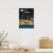 crop circle ufo poster (Keuken)