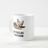 Crop Circles of Confusion | Rural Life Humor Koffiemok (Voorkant links)