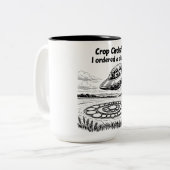 CROP CIRCLES TWEEKLEURIGE KOFFIEMOK (Voorkant links)