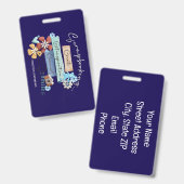 Crop & Connect Atlanta Bagagelabel Badge (Voor- en achterkant)