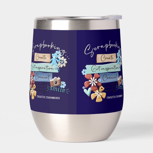 Crop & Connect Stemless Wine Tumbler 11 oz (Links)