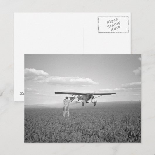 Crop Duster, 1938 Briefkaart (Voorkant / Achterkant)