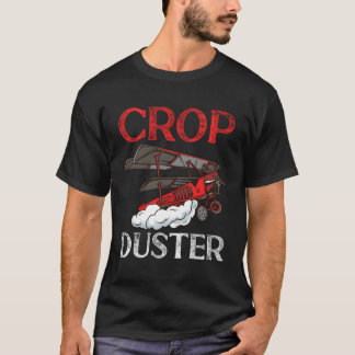Crop Duster Flyer Copilot Fly Hoge Vliegtuignaviga T-shirt