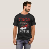 Crop Duster Flyer Copilot Fly Hoge Vliegtuignaviga T-shirt (Voorkant volledig)