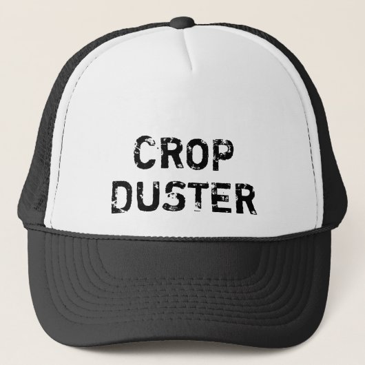 Crop Duster - grappig lopen Trucker Pet (Voorkant)