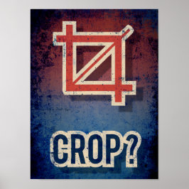 CROP Funny Typography poster voor grafisch ontwerp