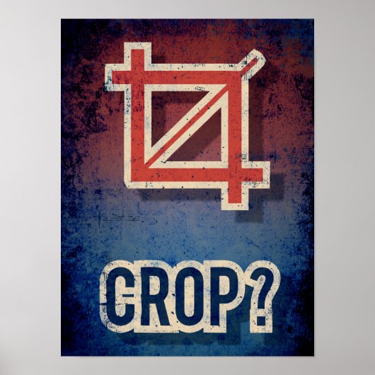 CROP Funny Typography poster voor grafisch ontwerp (Voorkant)