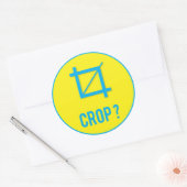 CROP ? RONDE STICKER (Envelop)