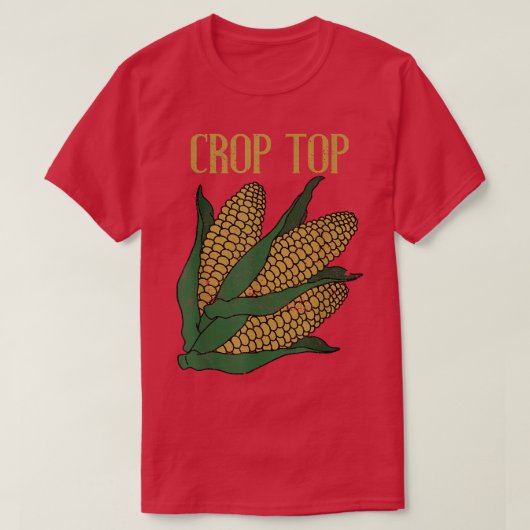 Crop Top Corn Funny Farmer Cool  Verhard (Design voorkant)