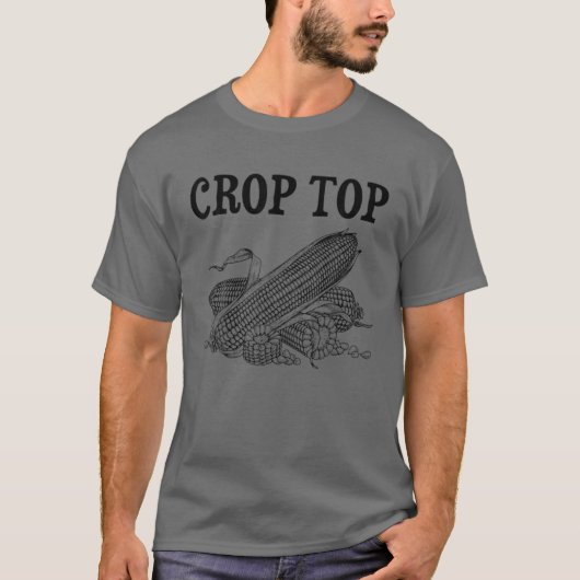 Crop Top Corn Funny Farming Crop (Voorkant)