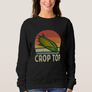 Crop Top Funny Corn Retro Corn Farmer
