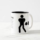 Cropdusting 1 tweekleurige koffiemok (Voorkant rechts)