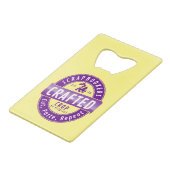 Cropper Scrapboek Creditkaart Flessenopener (Voorkant Gekanteld)
