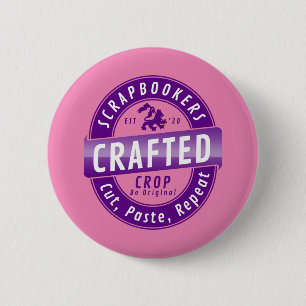Cropper Scrapboek Ronde Button 5,7 Cm