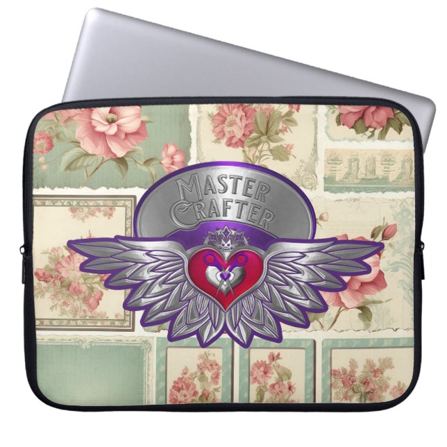 Cropper Scrapbook Crafter  Laptop Sleeve (Voorkant)