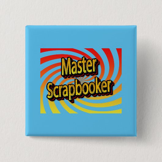 Cropper Scrapbook Crafter Vierkante Button 5,1 Cm (Voorkant)