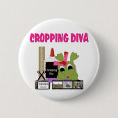 Cropping Diva Ronde Button 5,7 Cm (Voorkant)