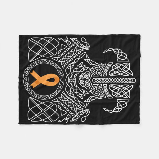 Crops Awareness Warrior - MS Awareness Warrior Fleece Deken (Voorkant (Horizontaal))